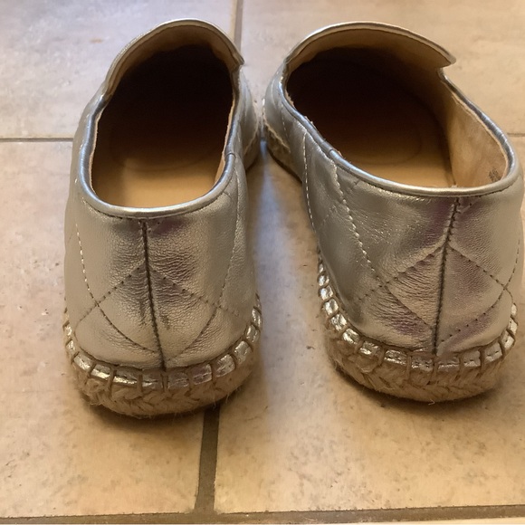 Brand new never worn silver padded espadrilles 8.5m - Picture 2 of 5